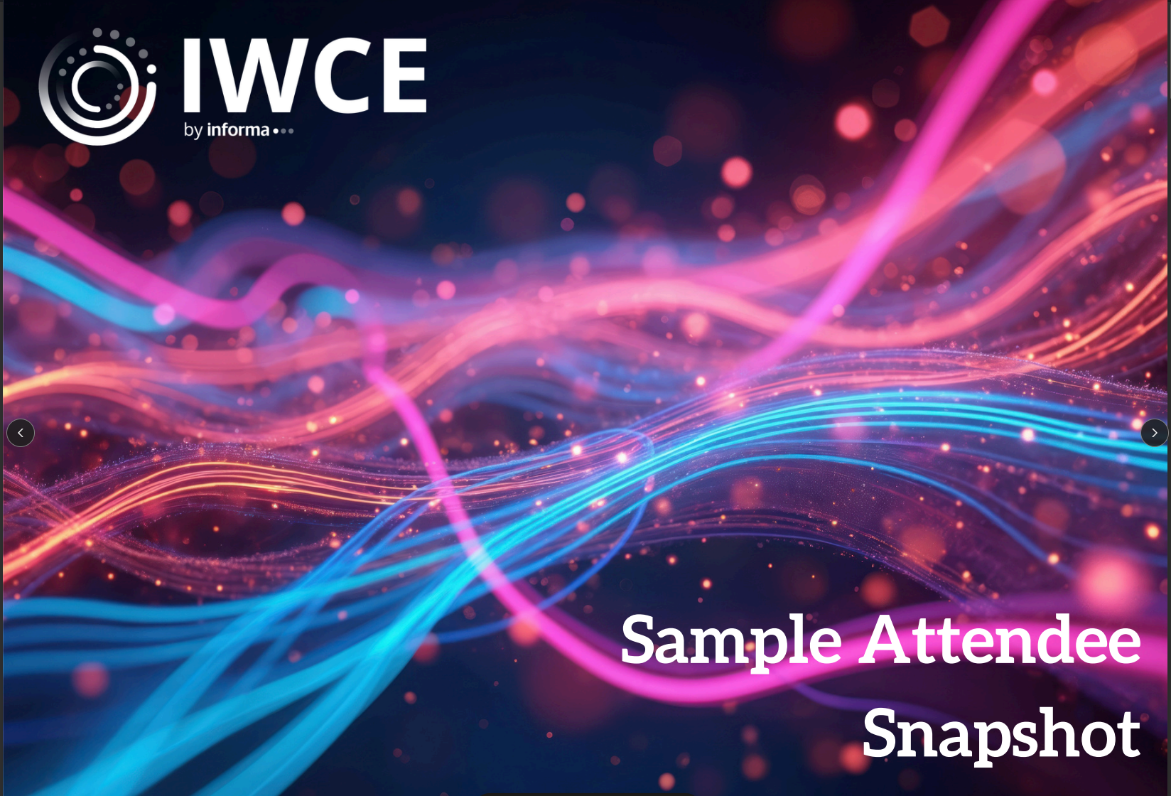 Sample attendee snapshot cover