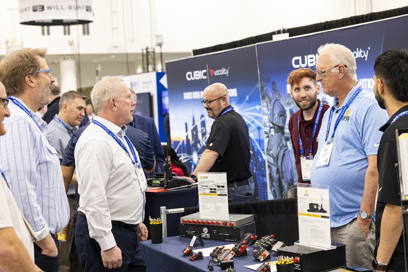 busy booth on the expo floor